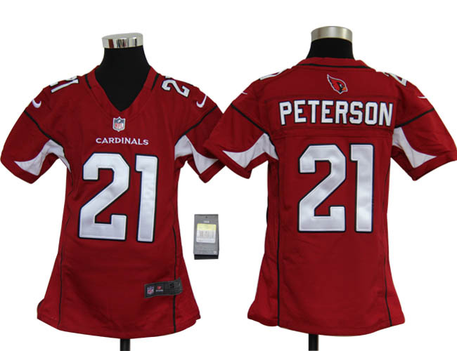 Arizona Cardinals 21 Louisiana State Patrick Peterson Youth Nike NFL Red Jerseys